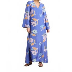 NEW HANNAH ARTWEAR leandra dress in orchid cobalt